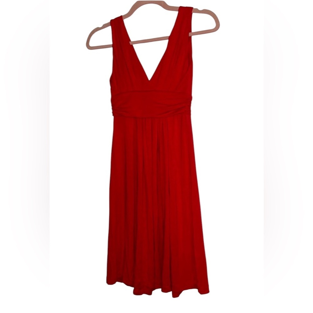 Tart plunge neck sleeveless dress
